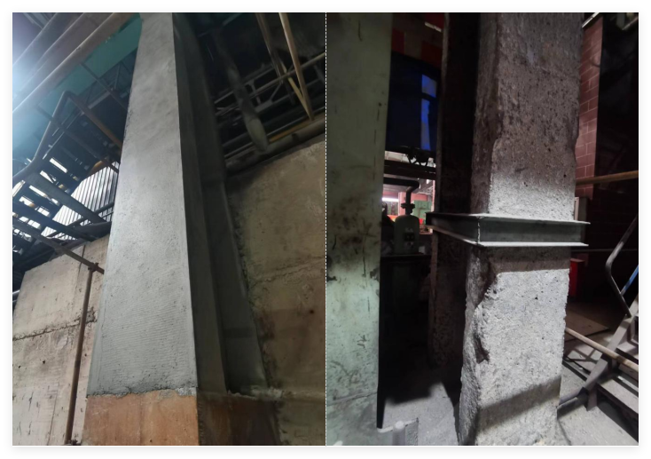 石横特钢型材加热炉西跨厂房隐患治理项目混凝土柱 加固项目